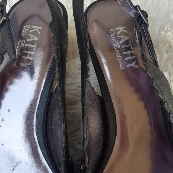 Kathy Van Zeeland black kitten heels - Picture 3 of 8